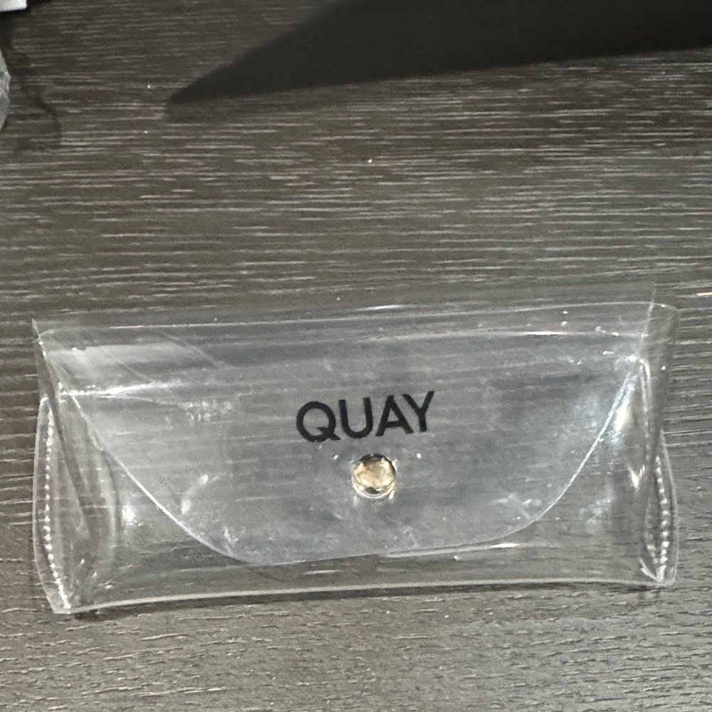 Quay Australia Clear Sunglasses Case
